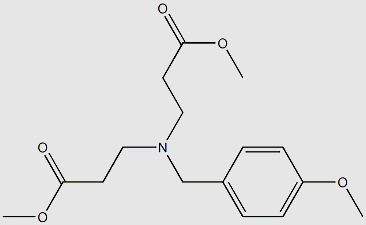 dimethyl 3,3'-((4-methoxybenzyl)azanediyl)dipropanoate structure, CAS 1189373-23-6
