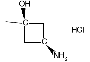 cis-3-Amino-1-methylcyclobutanol hydrochloride structure, CAS 1523606-23-6