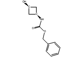 cis-benzyl 3-hydroxycyclobutylcarbamate structure, CAS 1403766-86-8