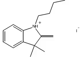 1-Butyl-2,3,3-trimethyl-3H-indol-1-ium iodide structure, CAS 20205-30-5