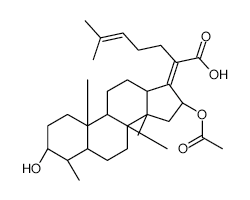 (3α,4α,8α,9β,13α,14β,16β,17Z)-16-(Acetyloxy)-3-hydroxy-29-nordaMMara-17(20),24-dien-21-oic Acid structure, CAS 1013937-16-0