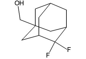 4,4-difluoro-1-hydroxymethyladmantane structure, CAS 1283719-51-6