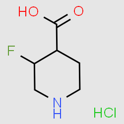 3,3-difluoropiperidine-4-carboxylic acid hydrochloride structure, CAS 1781035-24-2