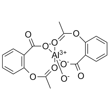 ASPIRIN ALUMINIUM structure, CAS 23413-80-1