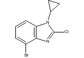 1-(4-fluorobenzyl)-2- chloro-1H-benzo[d]imidazole structure, CAS 172734-33-7