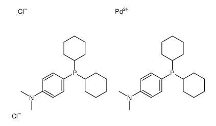 Bis[(dicyclohexyl)(4-diMethylaMinophenyl)phosphine] palladiuM(II) chloride, (A-caPhos)2PdCl2 structure, CAS 945375-77-9