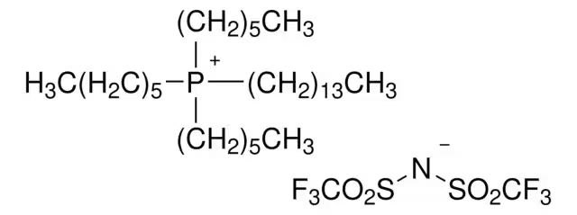 Trihexyl(tetradecyl)phosphoniumbis(trifluoromethanesulfonyl)amide structure, CAS 460092-03-9