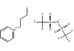 1-Butylpyridinium bis[(trifluoromethyl)sulfonyl]azanide structure, CAS 187863-42-9