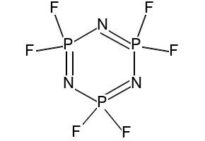 Phosphonitrilic Fluoride Trimer structure, CAS 15599-91-4