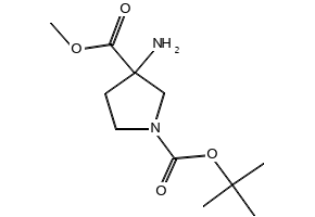 1-tert-butyl 3-methyl 4,4-difluoropiperidine-1,3-dicarboxylate structure, CAS 1303974-67-5