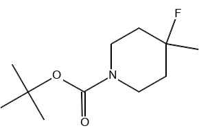 tert-butyl 3-fluoro-4-(hydroxymethyl)-4-methylpiperidine-1-carboxylate structure, CAS 1334412-55-3