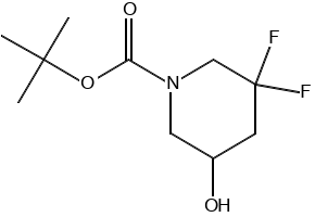 tert-butyl 3,3-difluoro-5-oxopiperidine-1-carboxylate structure, CAS 1303974-84-6