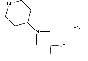 3,3-difluoro-4-(4-fluorobenzyl)piperidine hydrochloride structure, CAS 1334415-38-1
