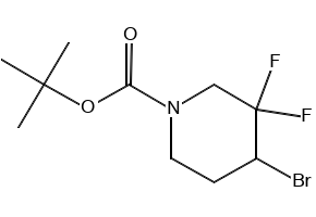tert-butyl 4-(2-aminoethyl)-3,3-difluoropiperidine-1-carboxylate structure, CAS 1334412-45-1
