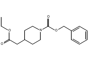 benzyl 4-(2-ethoxy-2-oxoethyl)-3,3-difluoropiperidine-1-carboxylate structure, CAS 1334417-71-8
