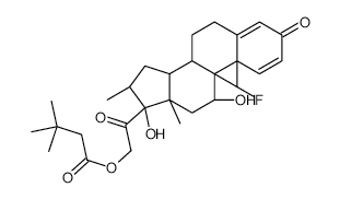 1,4-PREGNADIEN-9ALPHA-FLUORO-16ALPHA-METHYL-11BETA, 17ALPHA, 21-TRIOL 3,20-DIONE 21-T-BUTYLACETATE structure, CAS 24668-75-5