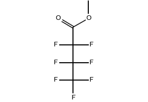 METHYL HEPTAFLUOROBUTYRATE structure, CAS 356-24-1