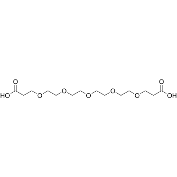 α,ω-dipropionic acid tetraethylene glycol structure, CAS 439114-13-3