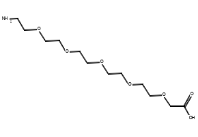 H2N-PEG5-CH2COOH structure, CAS 141282-35-1