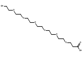 HO-PEG6-CH2CH2COOH structure, CAS 1347750-85-9