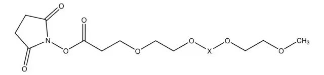 METHOXYPOLYETHYLENE GLYCOL 5,000 PROPIONIC ACID structure, CAS 125220-94-2