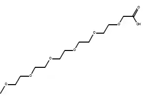 [2-[2-[2-[2-(2-Methoxyethoxy)ethoxy]ethoxy]ethoxy]ethoxy]acetic acid structure, CAS 16142-03-3