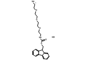 FmocNH-PEG3-CH2CH2NH2 HCl structure, CAS 906079-91-2