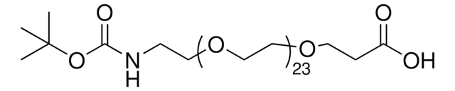 O-[2-(BOC-AMINO)ETHYL]-OΜ-(2-CARBOXYETHYL)POLYETHYLENE GLYCOL structure, CAS 187848-68-6