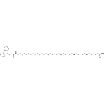 FmocNH-PEG12-CH2CH2COOH structure, CAS 1952360-91-6