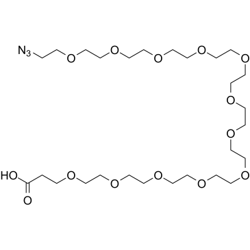N3-PEG12-CH2CH2COOH structure, CAS 2152679-71-3