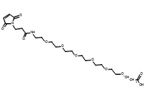 Mal-PEG6-COOH structure, CAS 1334177-79-5