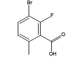 3-bromo-2-fluoro-6-methylbenzoic acid structure, CAS 1427433-22-4