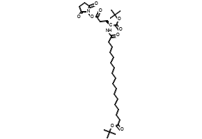 (S)-22-(methoxycarbonyl)-3,20,25,34-tetraoxo-2,29,32,38,41-pentaoxa-21,26,35-triazatritetracontan-43-oic acid structure, CAS 1188328-22-4