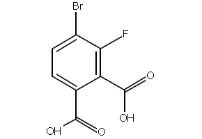 4-bromo-3-fluorophthalic acid structure, CAS 2408642-17-9