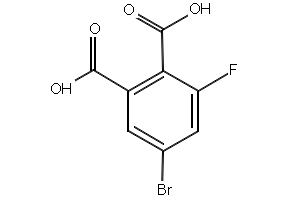 3-bromo-5-fluorophthalic acid structure, CAS 2417932-11-5