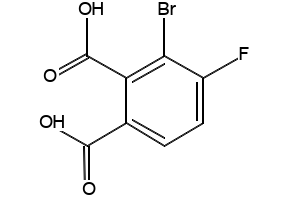 3-bromo-4-fluorophthalic acid structure, CAS 2828433-78-7