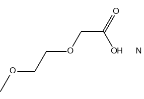 mPEG-COOH structure, CAS 67665-18-3