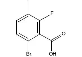 2-bromo-3-fluoro-6-methylbenzoic acid structure, CAS 1427326-66-6