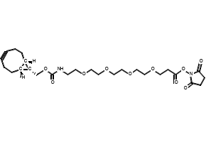 Exo-bcn-PEG4-NHS ester structure, CAS 1702356-19-1