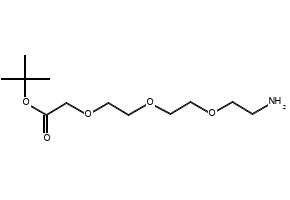 H2N-PEG3-CH2COOtBu structure, CAS 189808-70-6