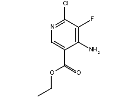 ethyl 4-amino-6-chloro-5-fluoronicotinate structure, CAS 2454397-74-9