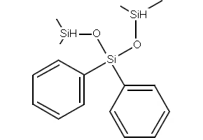 1,1,5,5-tetramethyl-3,3-diphenyltrisiloxane structure, CAS 17875-55-7
