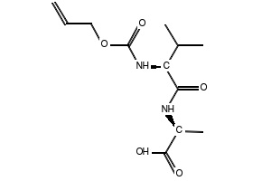 Alloc-Val-Ala-OH structure, CAS 330970-70-2
