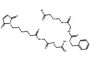 MC-Gly-Gly-Phe-Gly-NH-CH2-O-CH2COOH structure, CAS 1599440-25-1