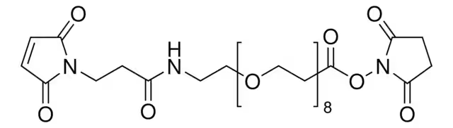 alpha-MaleiMidopropionyl-oMega-succiniMidyl-8(ethylene glycol) structure, CAS 756525-93-6
