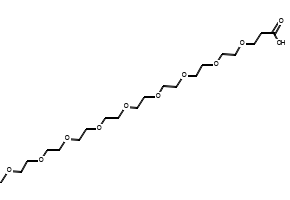 m-PEG9-COOH structure, CAS 2576495-35-5