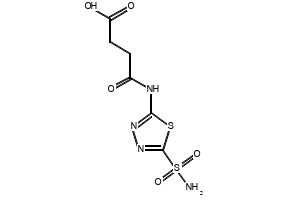 4-[[5-(AMINOSULFONYL)-1,3,4-THIADIAZOL-2-YL]AMINO]-4-OXO-BUTANOIC ACID structure, CAS 78851-85-1