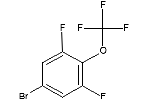 3,5-Difluoro-4-(trifluoromethoxy)bromobenzene structure, CAS 115467-07-7