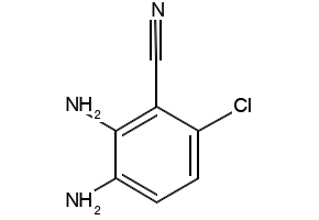2,3-DiaMino-6-chlorobenzonitrile structure, CAS 548457-80-3