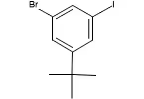 1-Bromo-3-(tert-butyl)-5-iodobenzene structure, CAS 186772-43-0